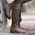 Waterproof Boots Winter Riding Style for Women with Warm Lining and Grip Sole