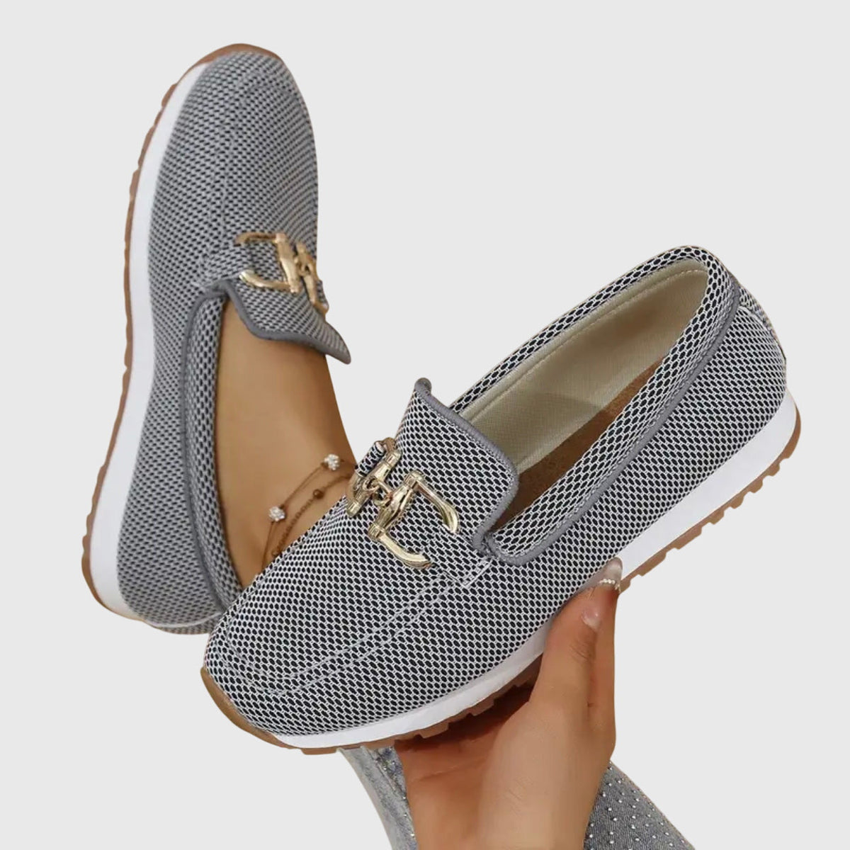 Orthopedic Loafers for Women with Supportive Footbed and Smooth Slip On Upper