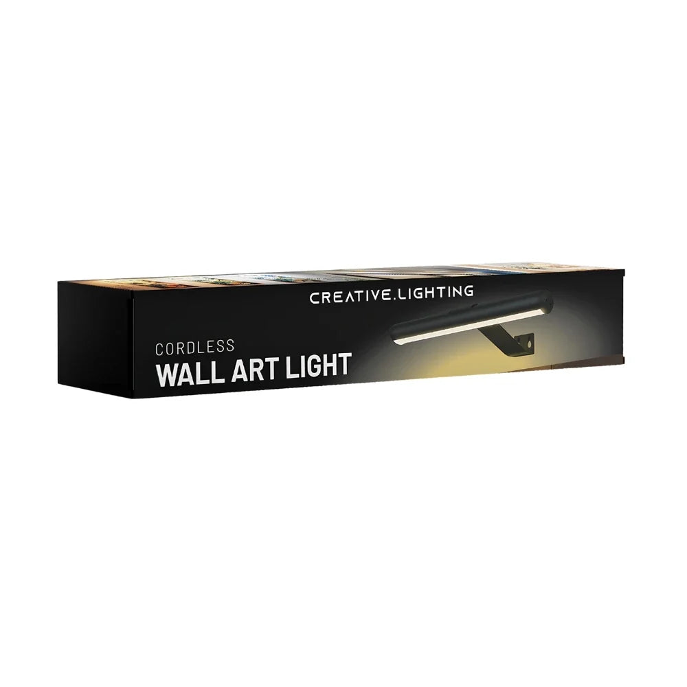 Wall Light Cordless Picture Lamp for Artwork with Rechargeable Battery and Slim Arm