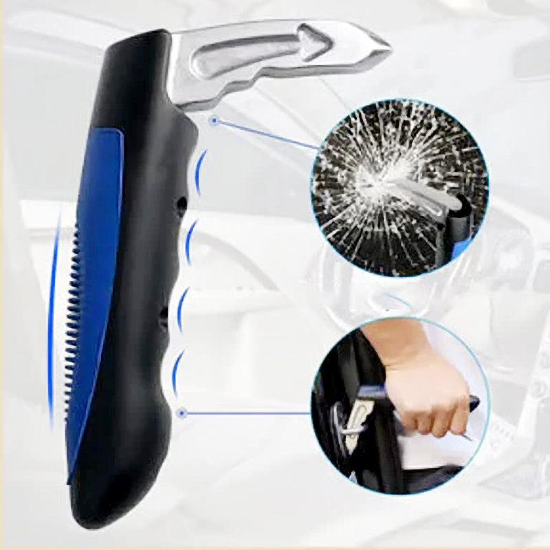 Car Handle Assist Grab Bar with Window Breaker and Seat Belt Cutter for Vehicle Safety