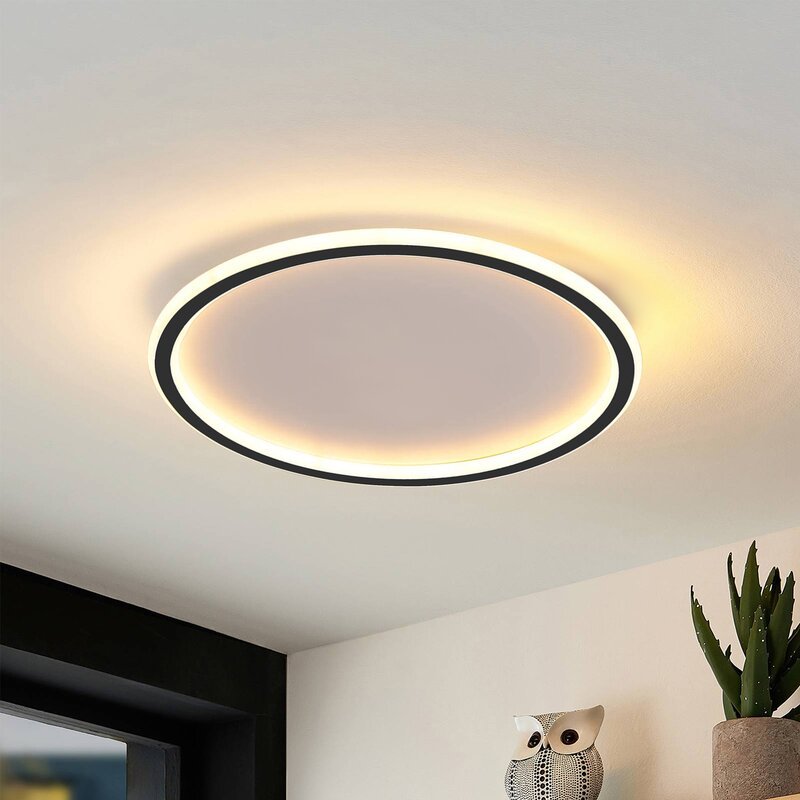 Ceiling Light Flush Mount Round LED for Living Room and Bedroom with Modern Slim Profile