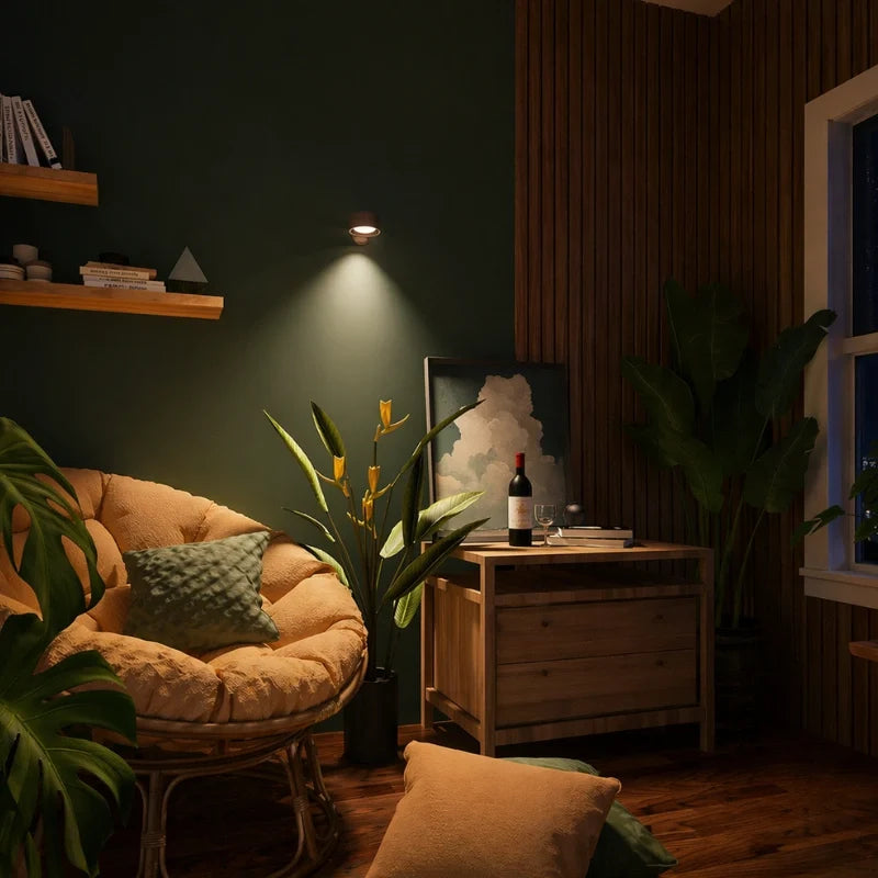 Cordless Lamp Wall Mounted Stick On Light with Touch or Remote Control