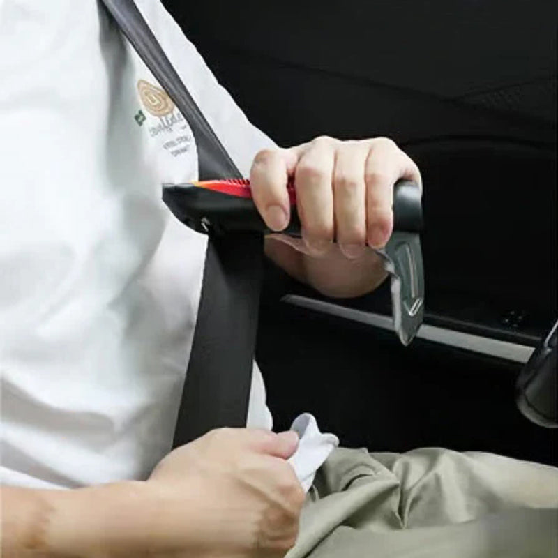 Car Handle Assist Grab Bar with Window Breaker and Seat Belt Cutter for Vehicle Safety