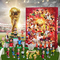 Advent Calendar Soccer Figures Toy Set Countdown Gift for Kids and Sport Fans