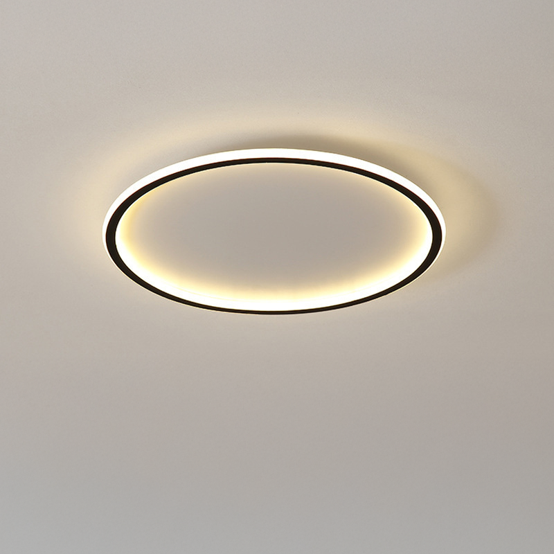 Ceiling Light Round Flush Mount in Minimalist Scandinavian Design for Bedroom and Hallway