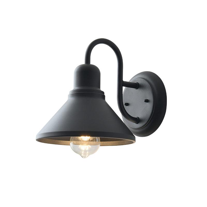 Wall Light Outdoor Sconce with Metal Barn Shade Vintage Waterproof IP65 for Patio