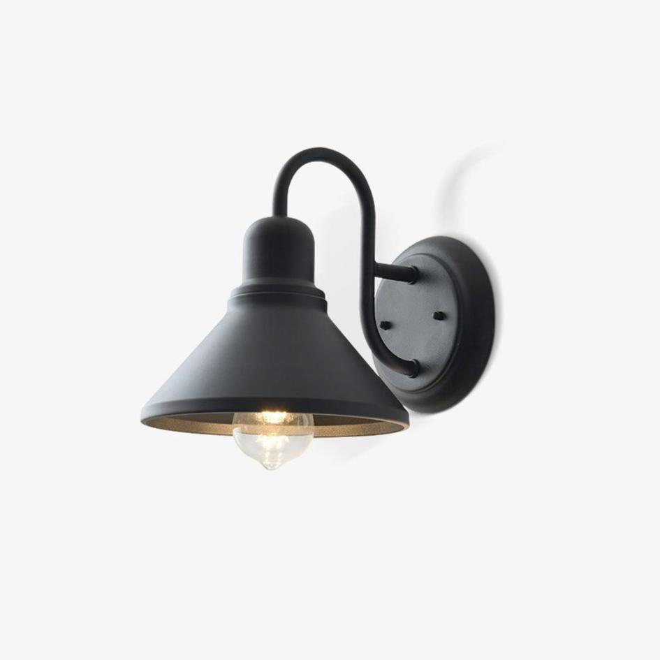Wall Light Outdoor Sconce with Metal Barn Shade Vintage Waterproof IP65 for Patio