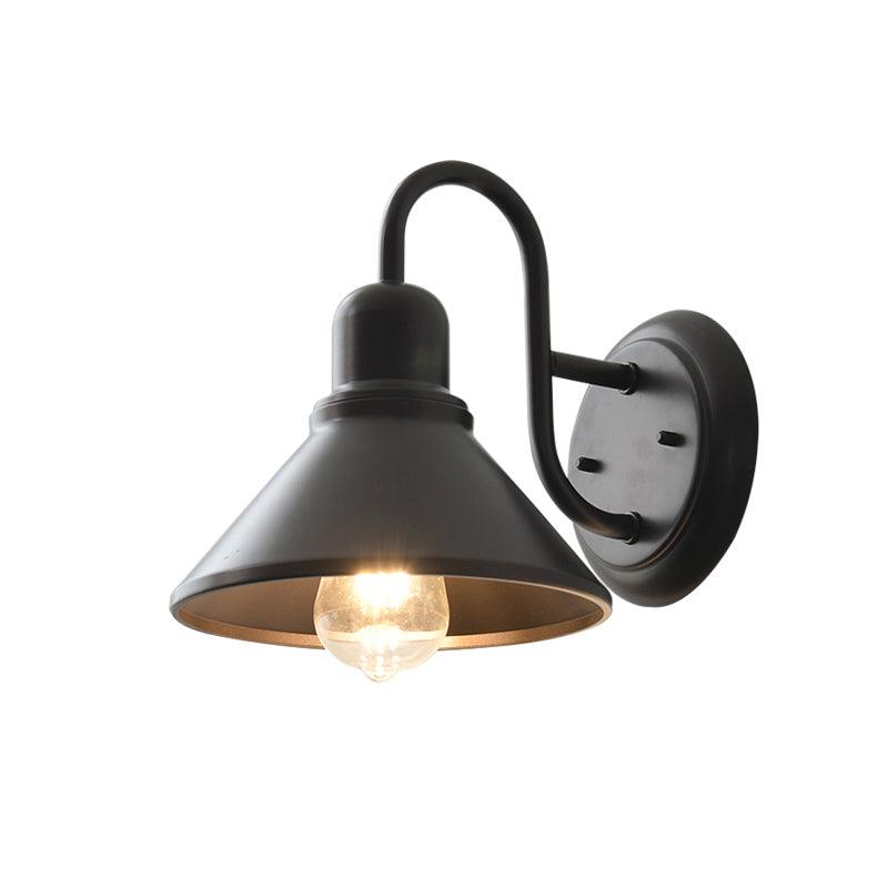 Wall Light Outdoor Sconce with Metal Barn Shade Vintage Waterproof IP65 for Patio