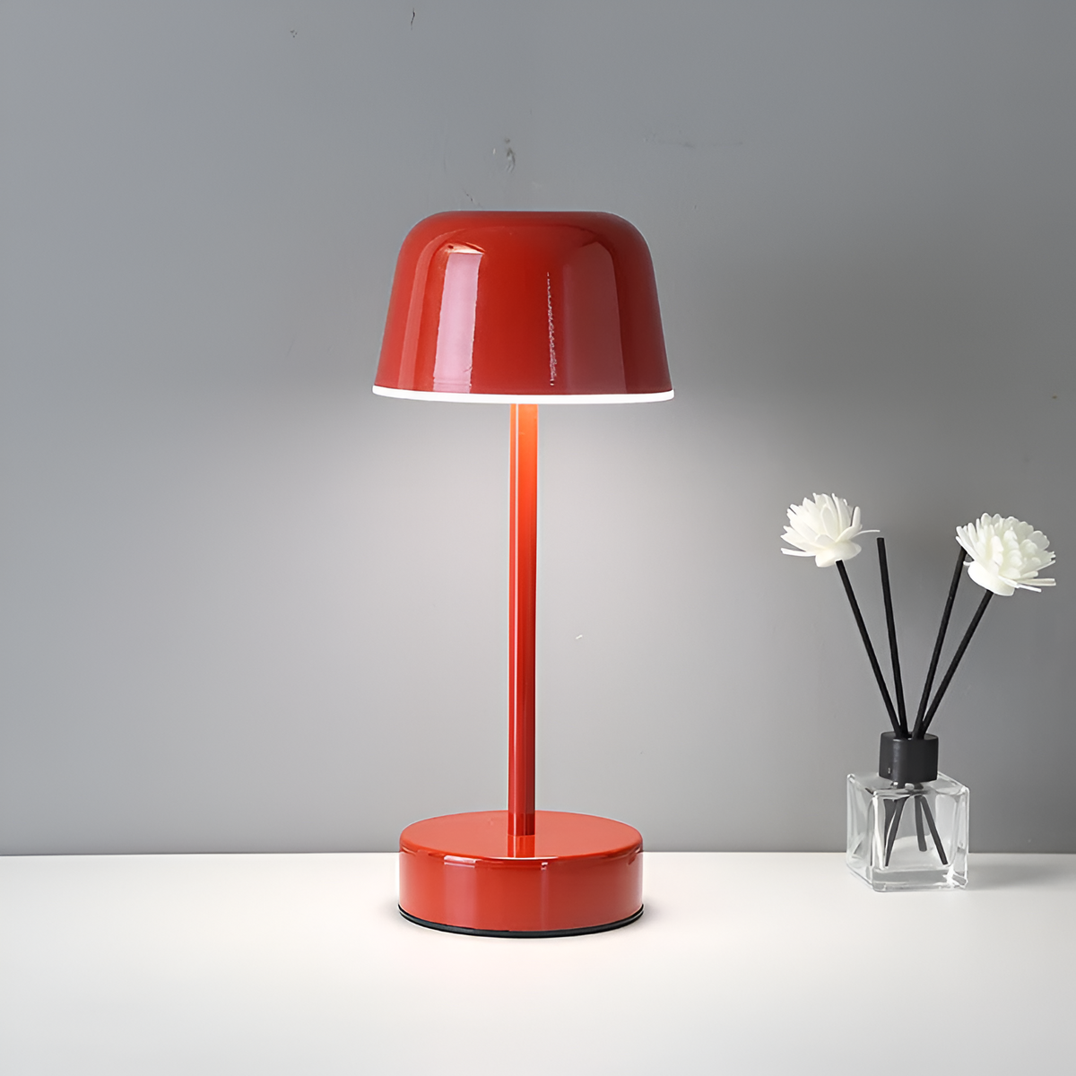 Table Lamp Cordless LED in Retro Design with Rechargeable Battery for Dining
