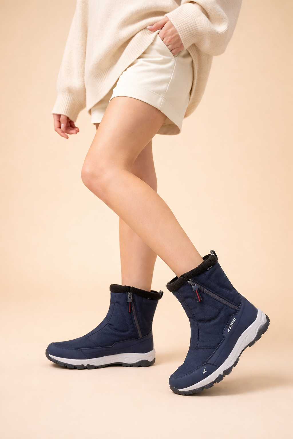 Snow Boots Winter Warm Non Slip for Women with Waterproof Upper and Velvety Lining
