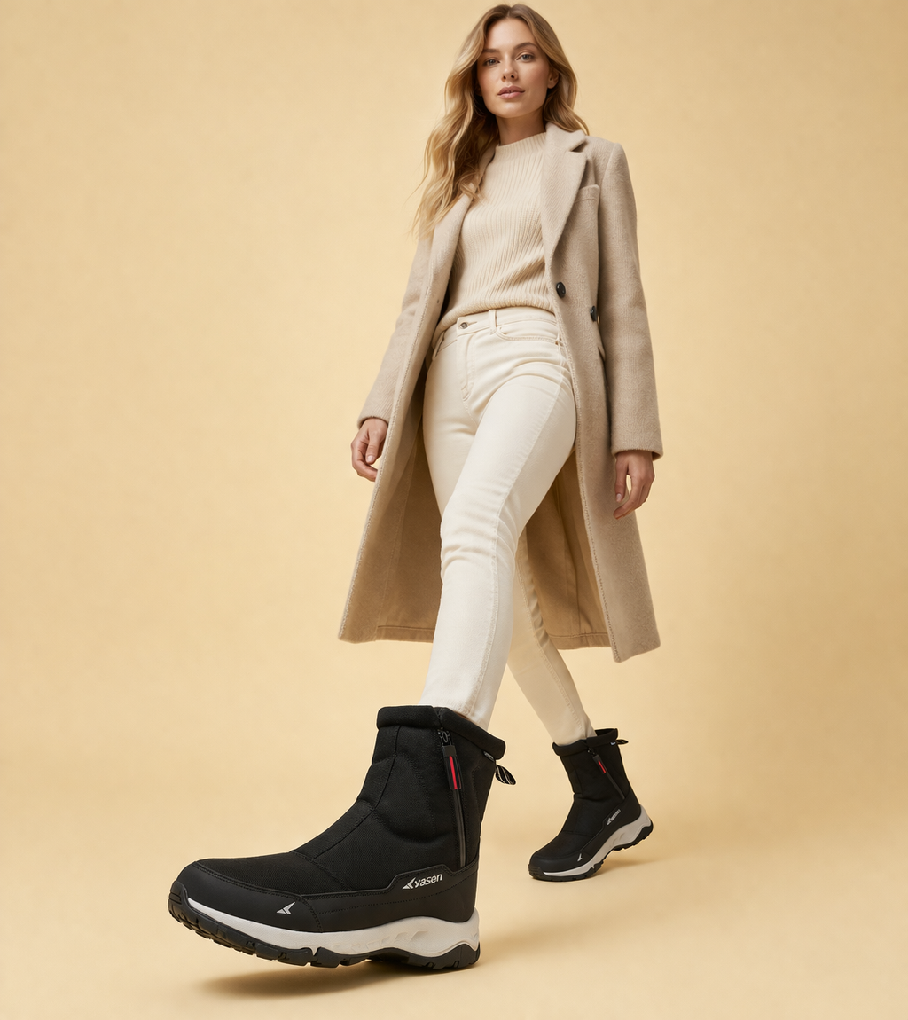 Snow Boots Winter Warm Non Slip for Women with Waterproof Upper and Velvety Lining