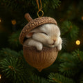 Christmas Ornaments Forest Animal Acorn Tree Decorations with Hanging Figures