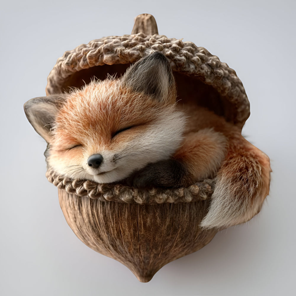 Christmas Ornaments Forest Animal Acorn Tree Decorations with Hanging Figures