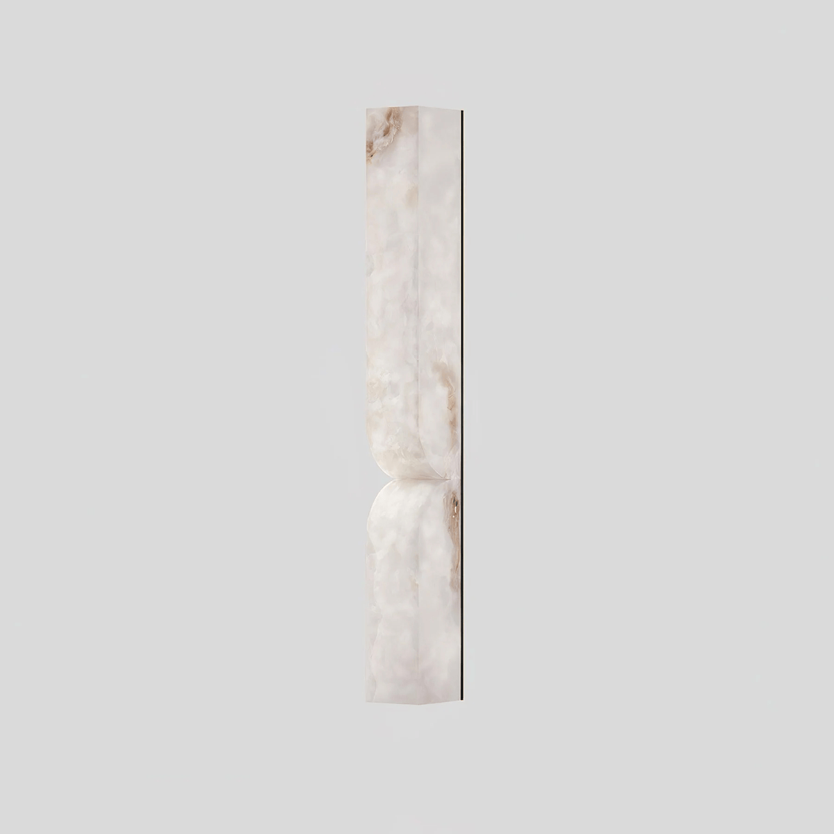 Wall Light Dimmable Sconce in Alabaster Finish with Soft LED Glow for Hallway