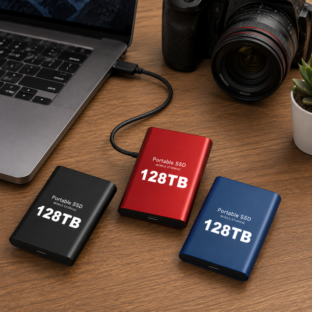 Solid State Drive Portable External SSD with USB Mobile Storage for Laptop and Desktop