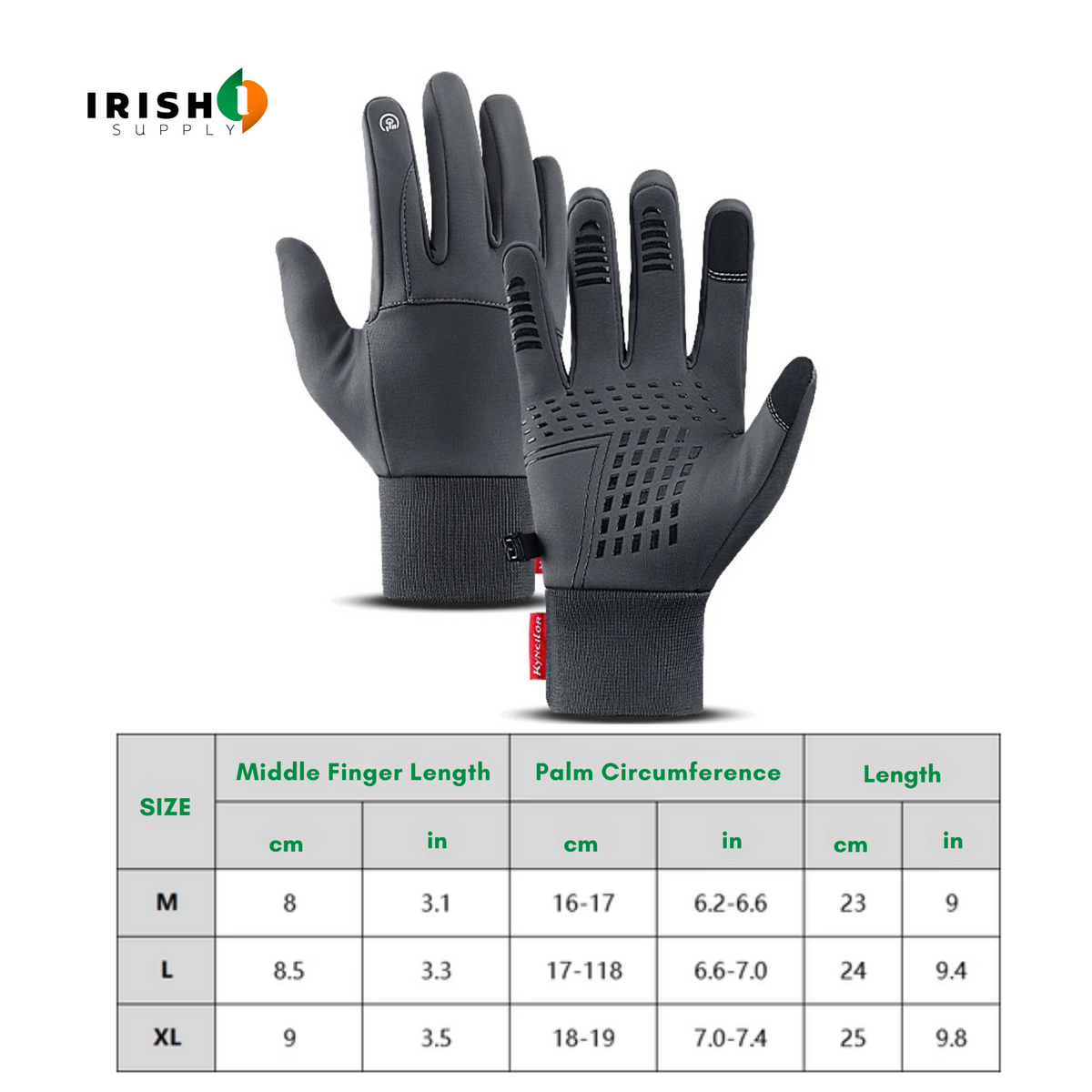 Thermal Gloves Water Resistant Winter Pair for Cycling and Outdoor Sports