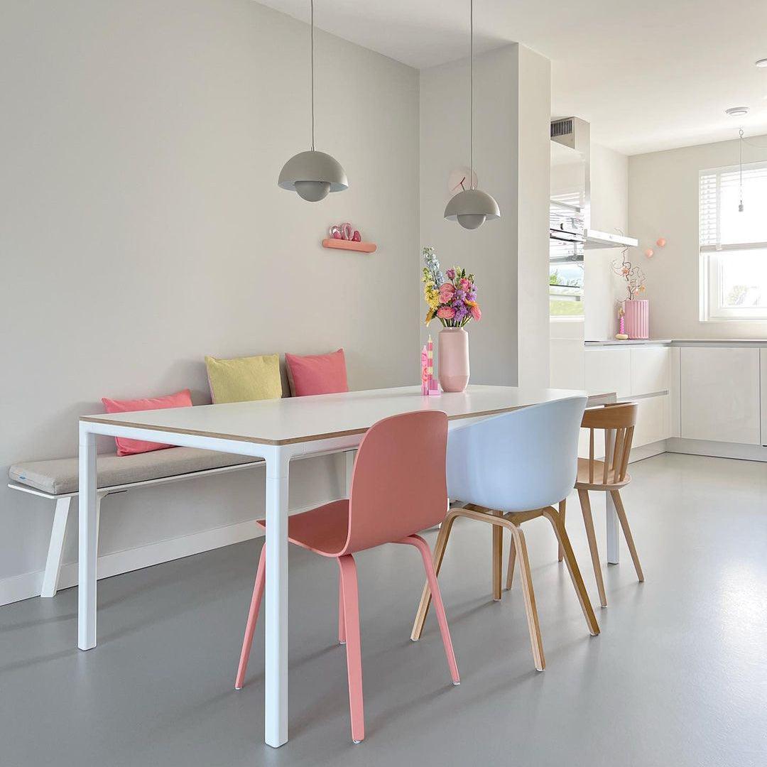Light Fixture Geometric Aluminium Pendant with Adjustable Height for Modern Kitchen
