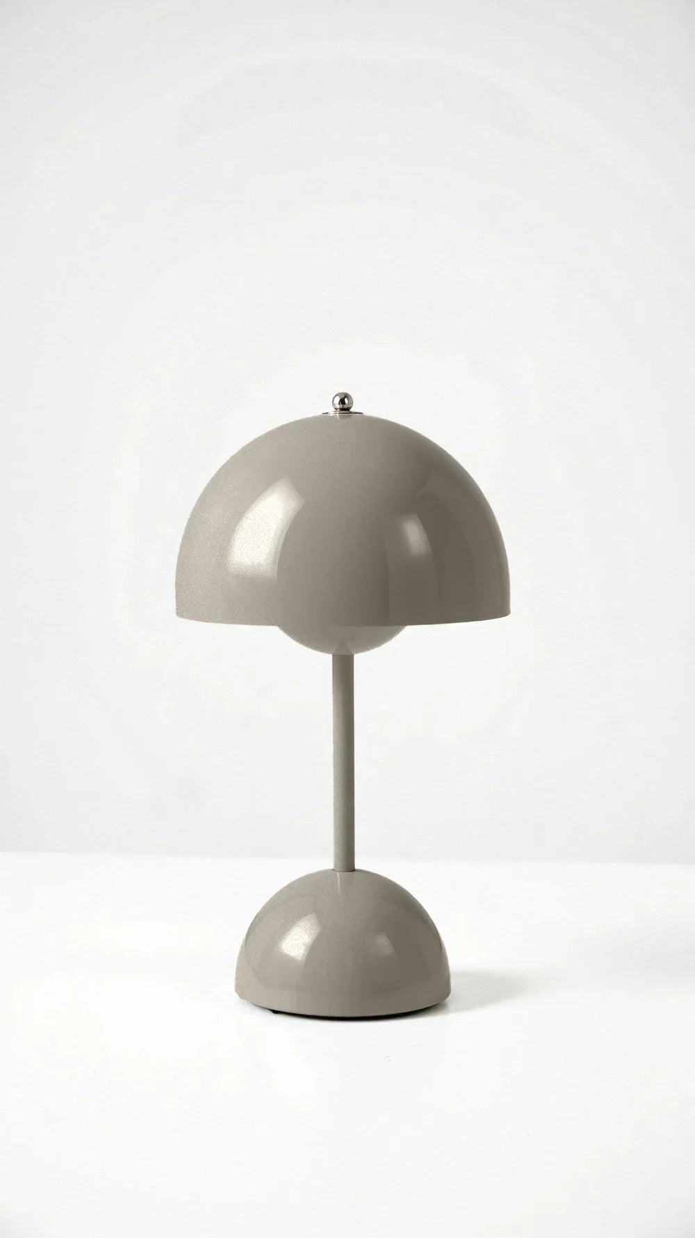 Table Lamp Wireless Minimalist with Rounded Shade and Rechargeable Battery