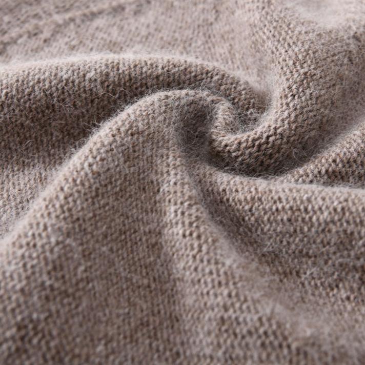 Cashmere Beanie Soft Knit Winter Hat for Women and Men with Ribbed Turn Up Cuff
