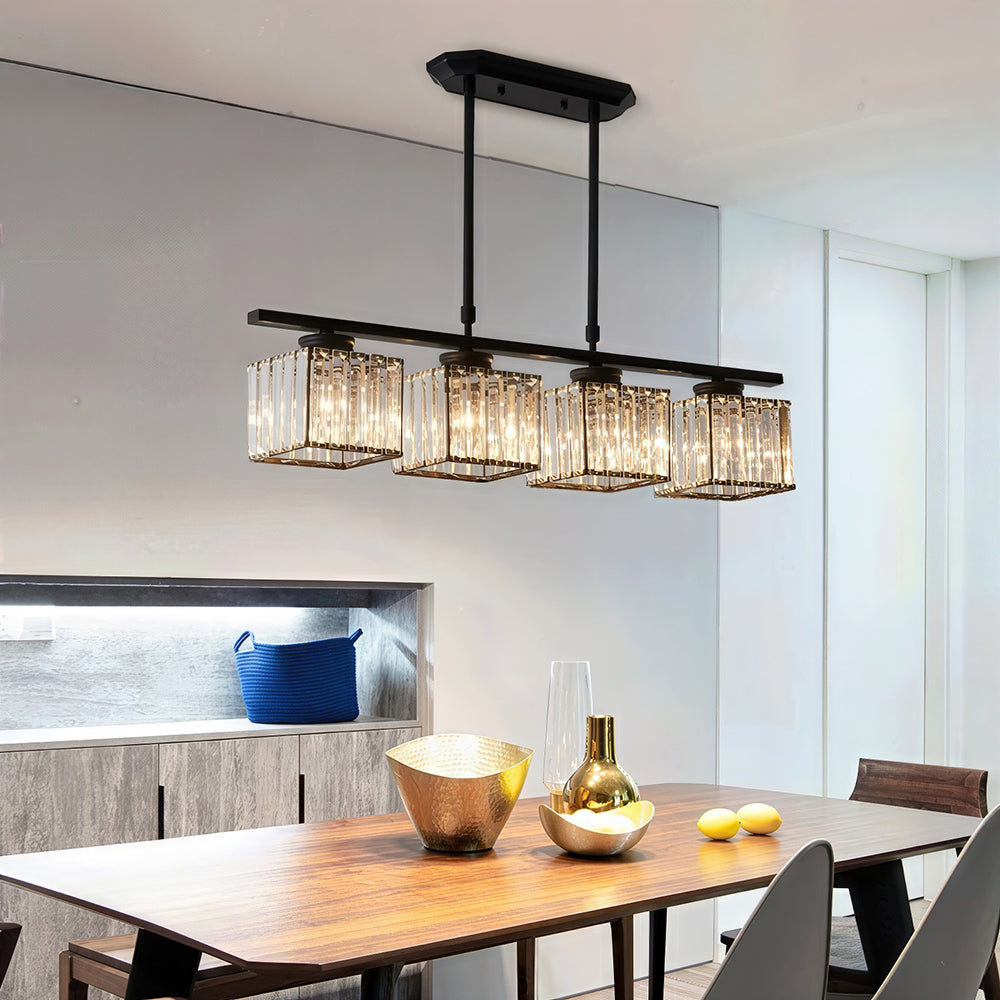 Ceiling Light Multi Head Glass Pendant for Kitchen Island and Dining Room in Nordic Style