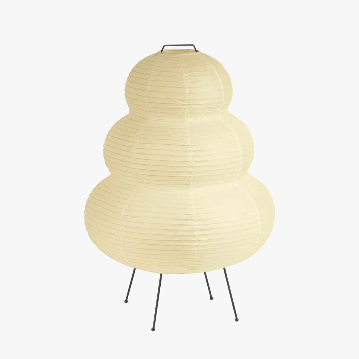 Floor Lamp Handcrafted Japanese Rice Paper Shade with Soft Ambient Glow for Living Room