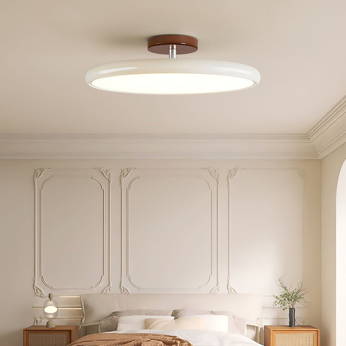 Ceiling Light Fixture Flush Mount LED with Adjustable Lamp Heads for Bedroom