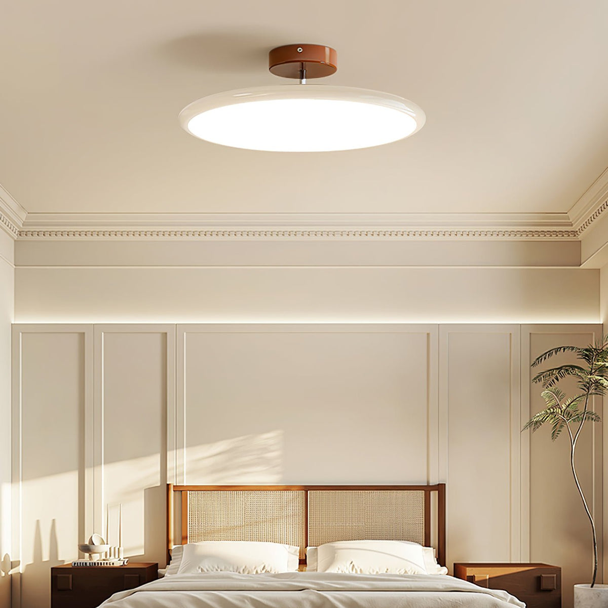 Ceiling Light Fixture Flush Mount LED with Adjustable Lamp Heads for Bedroom