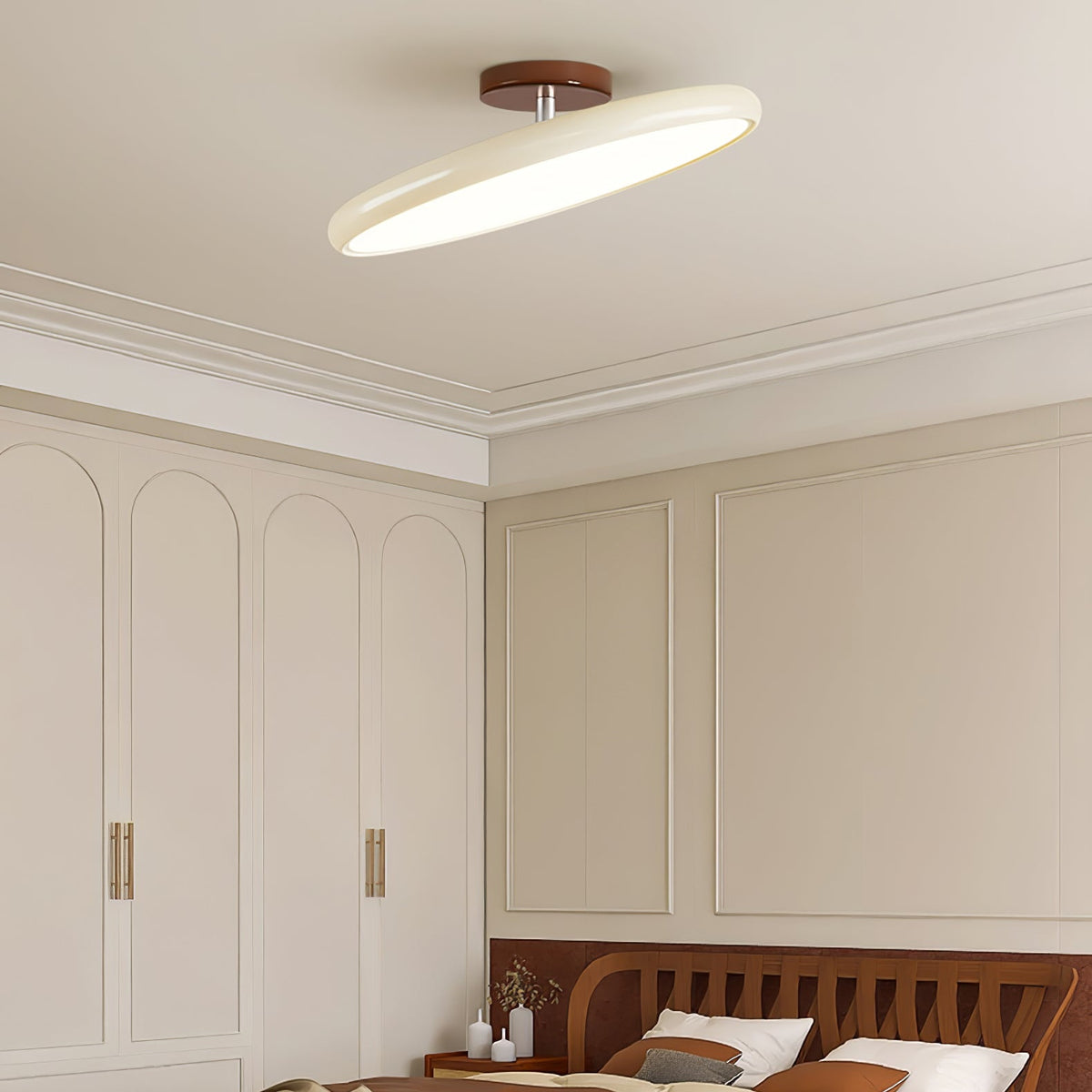 Ceiling Light Fixture Flush Mount LED with Adjustable Lamp Heads for Bedroom
