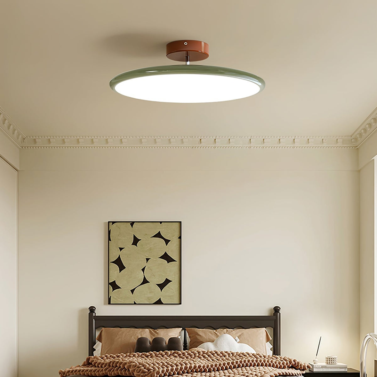 Ceiling Light Fixture Flush Mount LED with Adjustable Lamp Heads for Bedroom