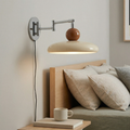 Wall Light Round Disk Sconce with Integrated LED for Indoor Bedroom and Hallway