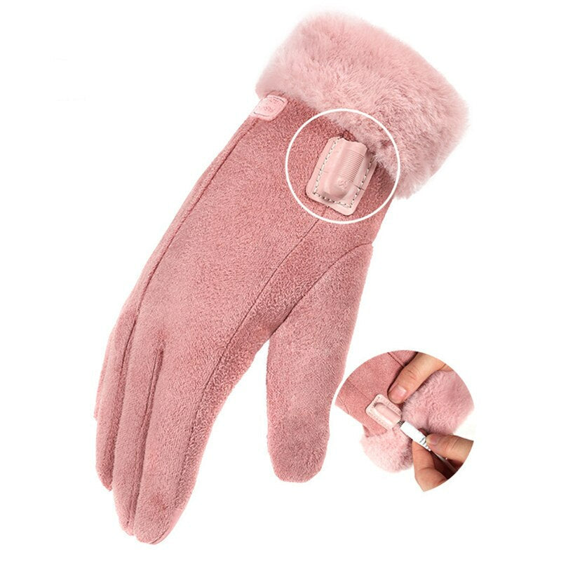 Heated Gloves Rechargeable for Women with Fast Warm Up and Adjustable Heat Settings