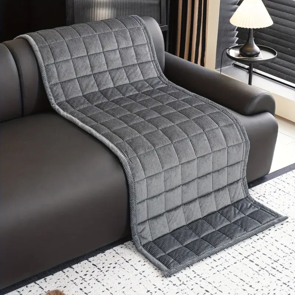 Sofa Couch Cover Quilted Mat Protector for Living Room Seat Backrest and Armrest