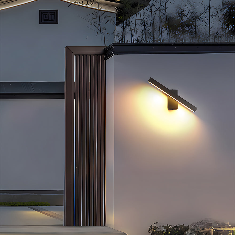 Wall Light Outdoor IP65 Hardwired Aluminium Lamp with Warm White LED and Motion Sensor
