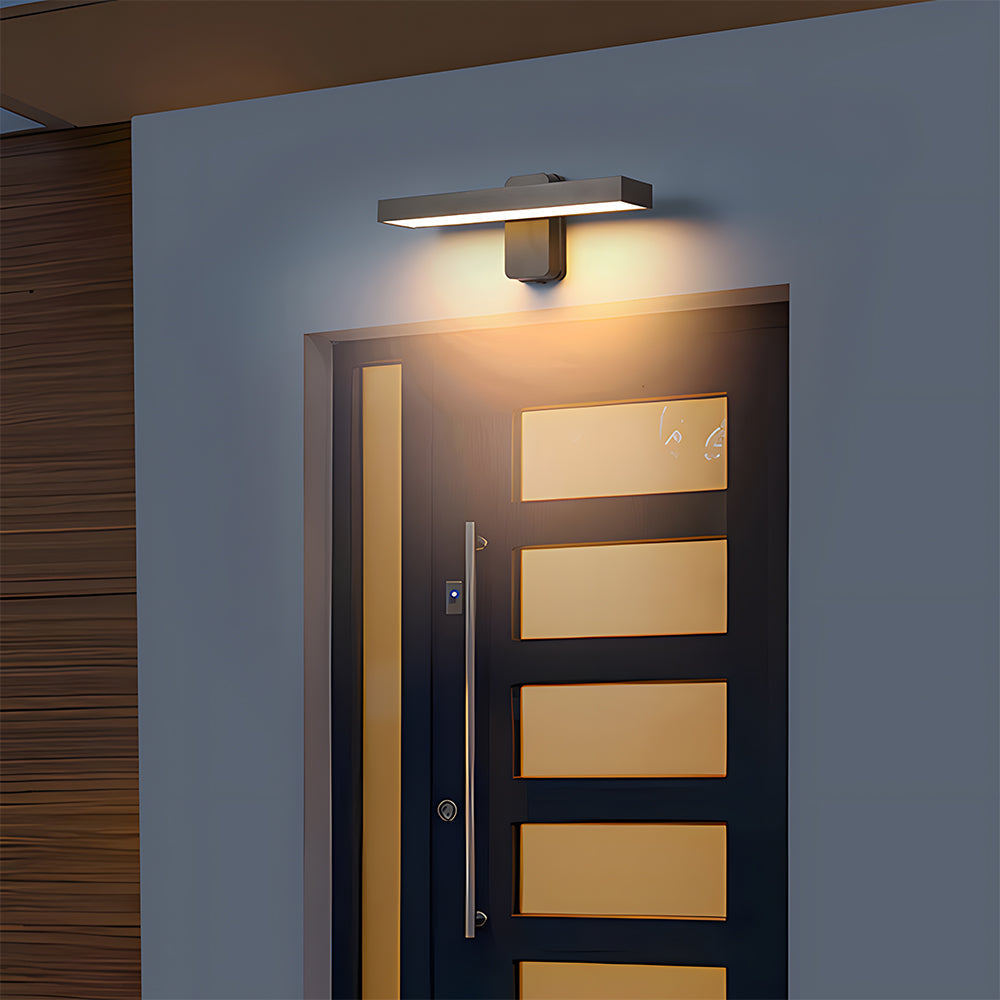Wall Light Outdoor IP65 Hardwired Aluminium Lamp with Warm White LED and Motion Sensor