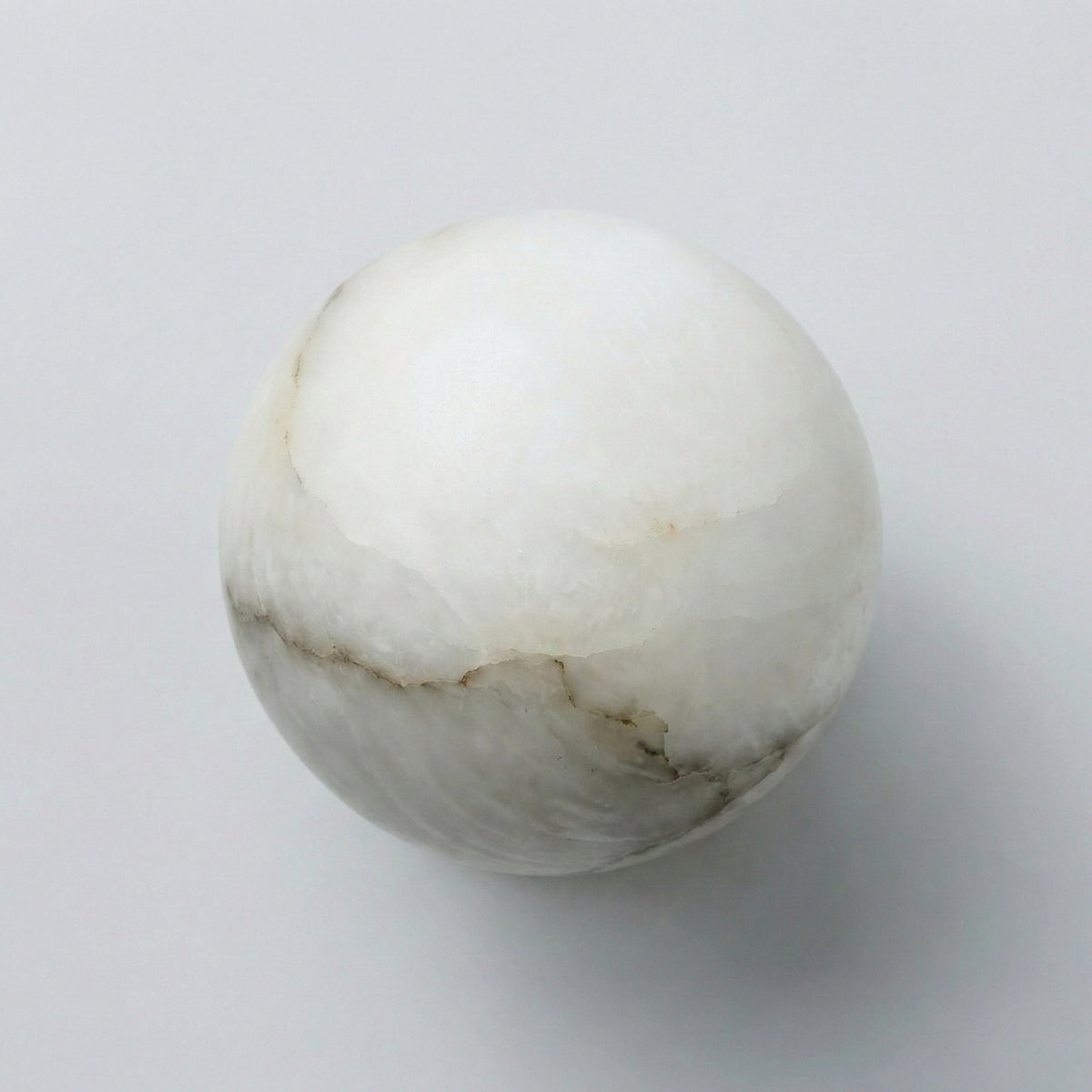 Wall Sconce Round Marble Lamp with Warm Glow and Slim Profile for Hallway