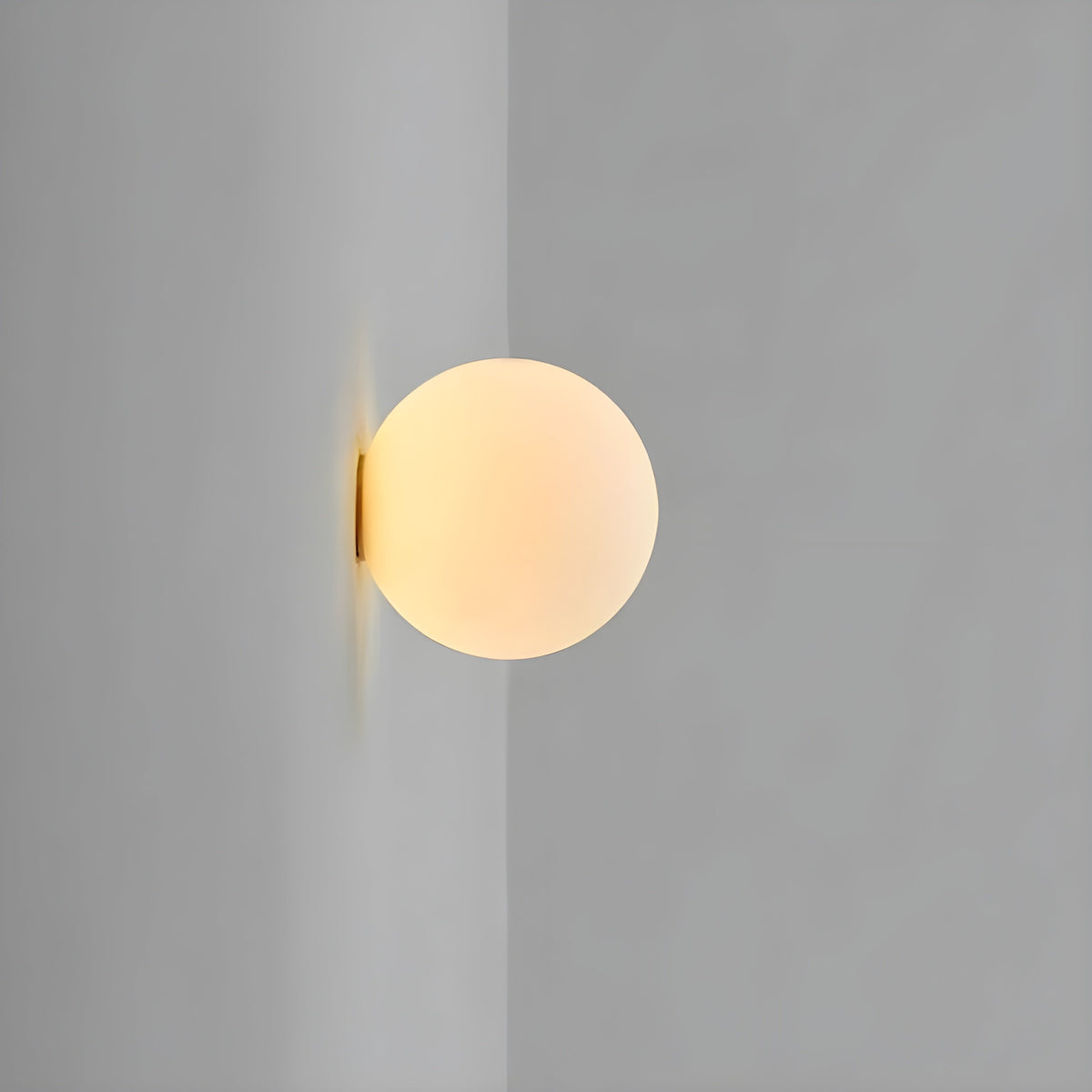 Wall Light Modern Frosted Glass Globe Lamp for Bedroom Living Room and Hallway