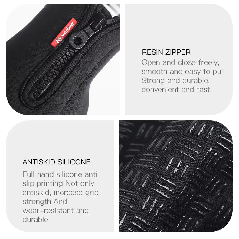 Winter Gloves Thermal Touchscreen Windproof Water Resistant Unisex for Cycling