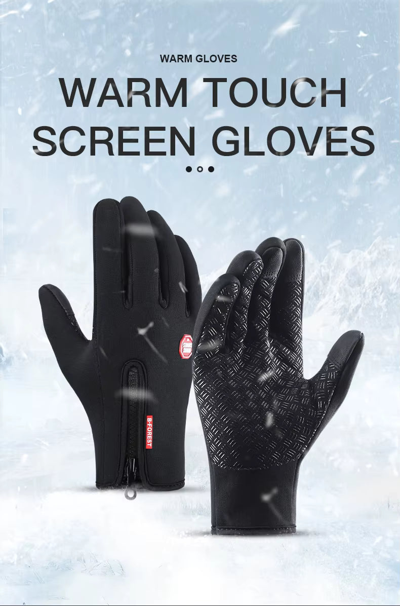 Winter Gloves Thermal Touchscreen Windproof Water Resistant Unisex for Cycling