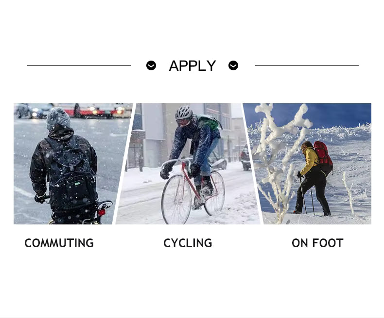 Winter Gloves Thermal Touchscreen Windproof Water Resistant Unisex for Cycling