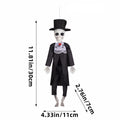 Halloween Party Decorations Hanging Skeleton Bride and Groom Prop with Corded Top