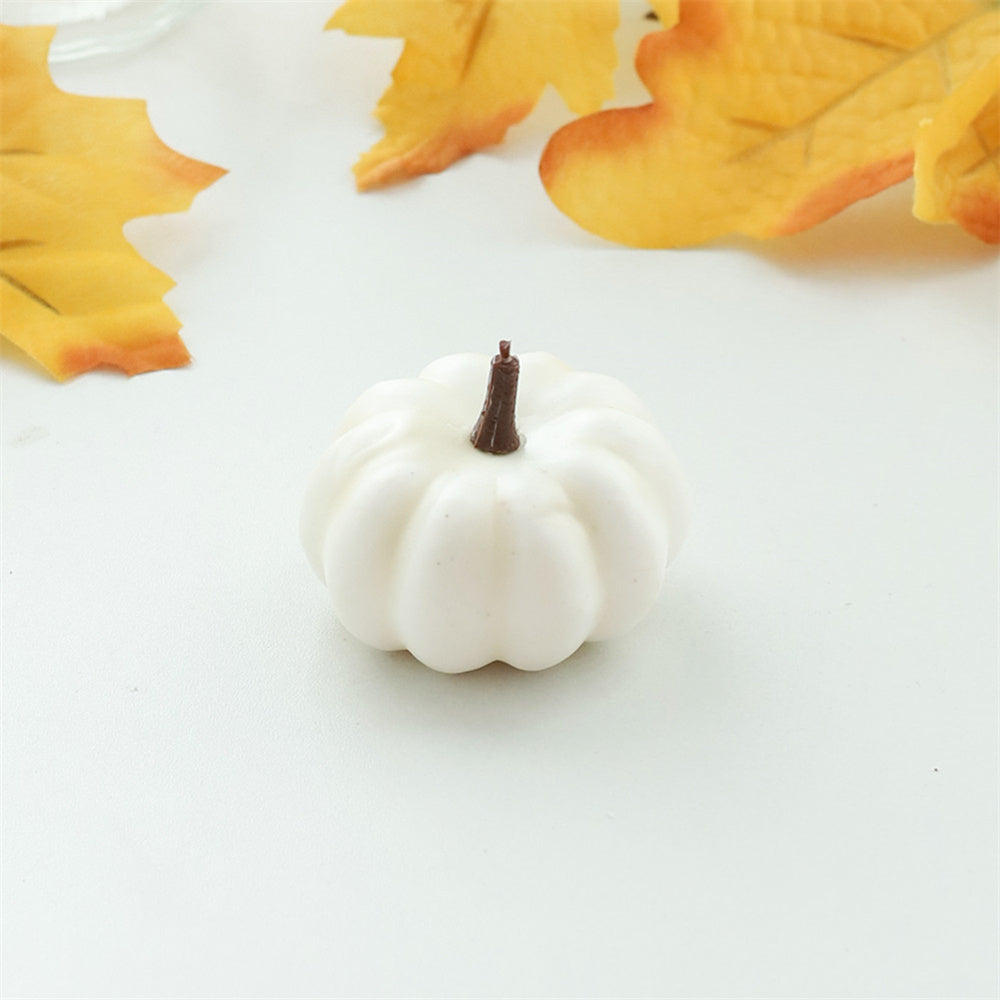 Halloween Pumpkin Decorations Handmade Fabric Ornament for Tabletops and Fall Harvest Displays