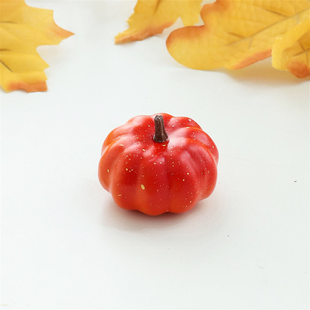 Halloween Pumpkin Decorations Handmade Fabric Ornament for Tabletops and Fall Harvest Displays