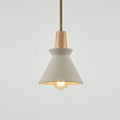 Pendant Light Scandinavian Conical Cement Shade Hanging Lamp for Dining Room