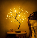 Bedside Lamp Cordless Rechargeable Light Tree for Reading and Living Room