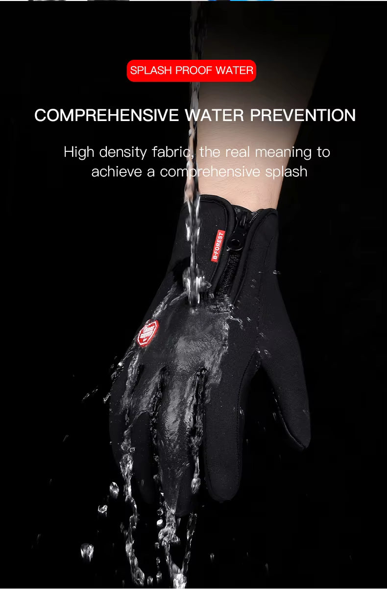 Winter Gloves Thermal Touchscreen Windproof Water Resistant Unisex for Cycling