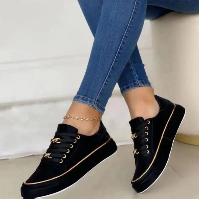Orthopedic Shoes with Arch Support for Women Anti Slip Sole and 4 cm Heel