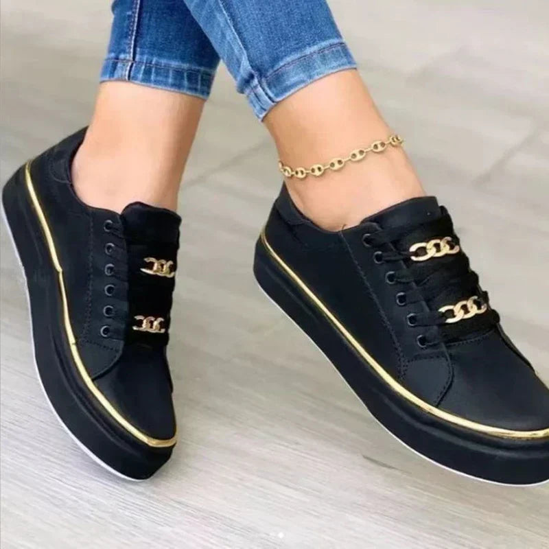 Orthopedic Shoes with Arch Support for Women Anti Slip Sole and 4 cm Heel