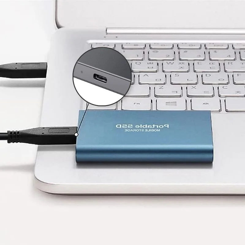 External SSD Portable Storage Drive with Fast Transfer and Large Capacity Options