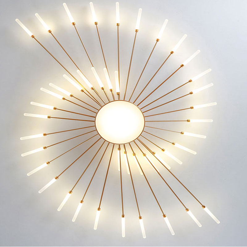 Ceiling Light LED Flush Mount with Fireworks Burst Design for Living Room and Bedroom