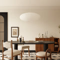 Pendant Light Hanging Lamp in Japanese Wabi Sabi Cotton Paper for Dining Room and Bedroom
